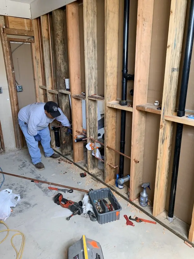Commercial rough-in plumbing for Gas Line Repair in Jamison